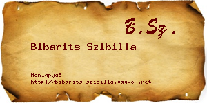 Bibarits Szibilla névjegykártya